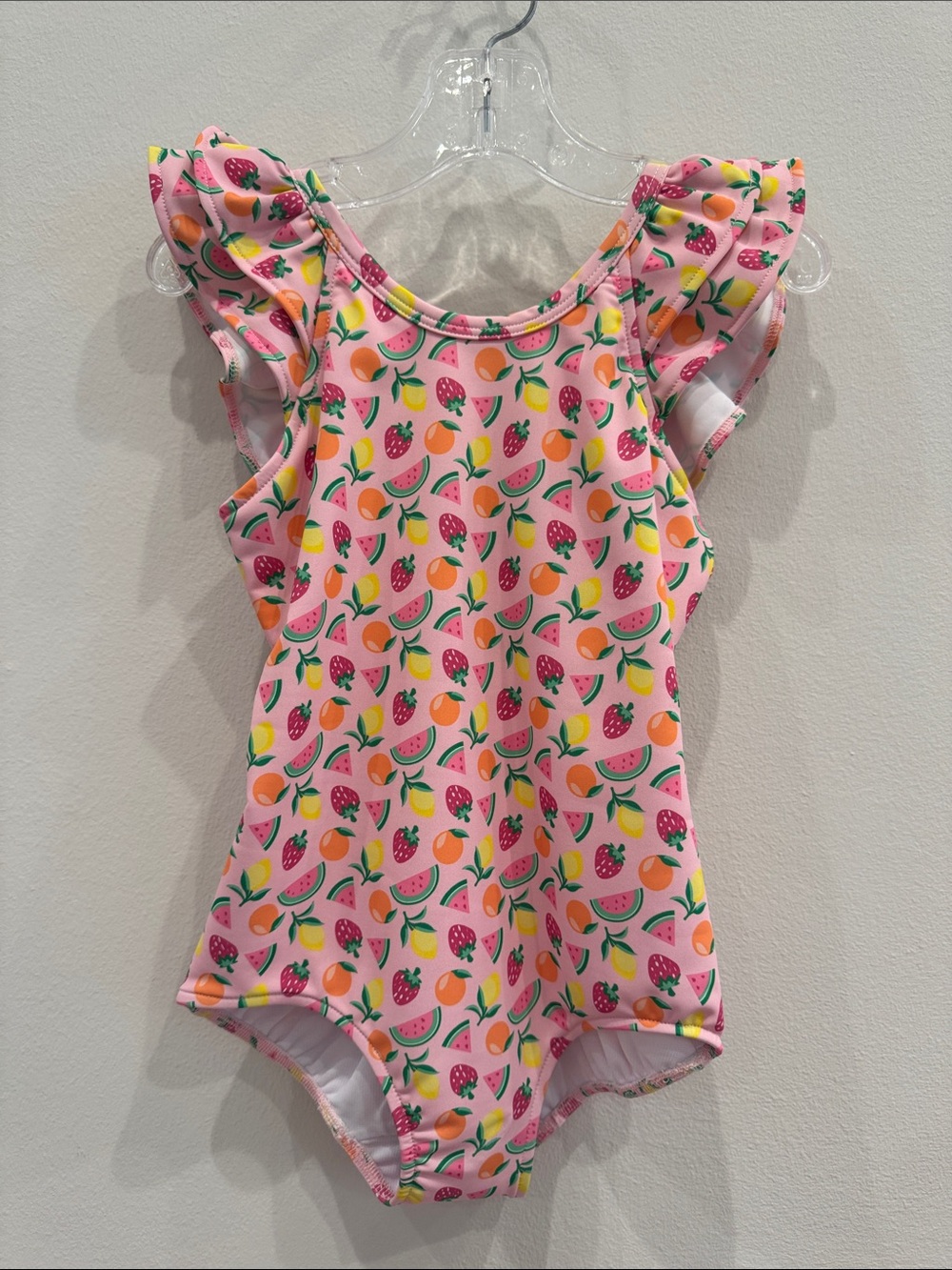 NWT Florence Eiseman Fruit Print Swimsuit with Ruffles Size 4